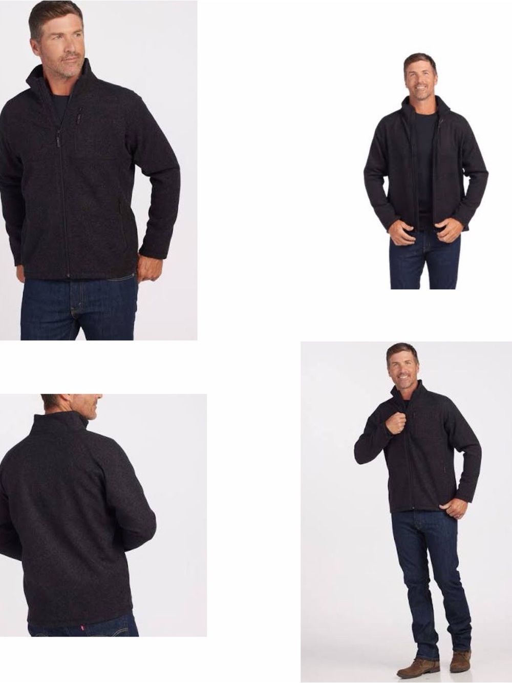 NEW Woolx Men's Fairbanks Jacket in Carbon Black, Size Large